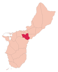 Guam map Chalan Pago-Ordot